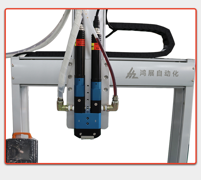 分体式螺杆阀双液灌胶机-鸿展自动化-自动视觉点胶机|灌胶机|螺丝机|焊锡机|自动化设备批发