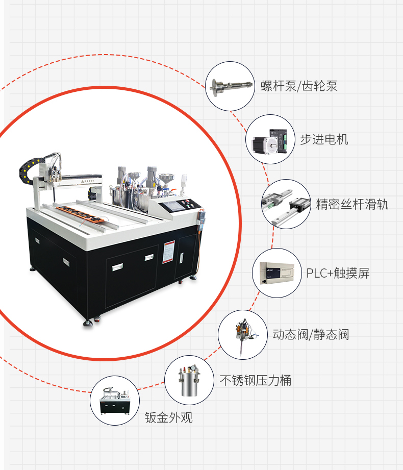 真空自动灌胶机-鸿展自动化-自动视觉点胶机|灌胶机|螺丝机|焊锡机|自动化设备批发